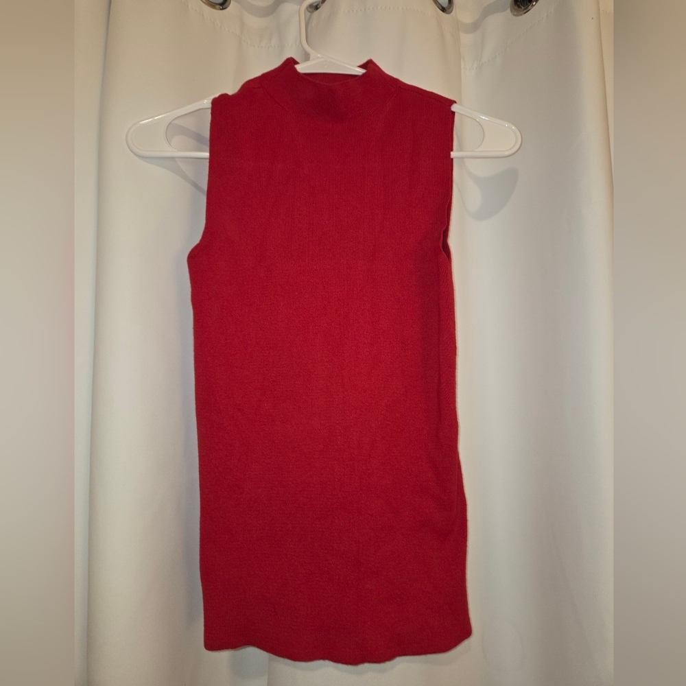 Express Vibrant Red Knit Top